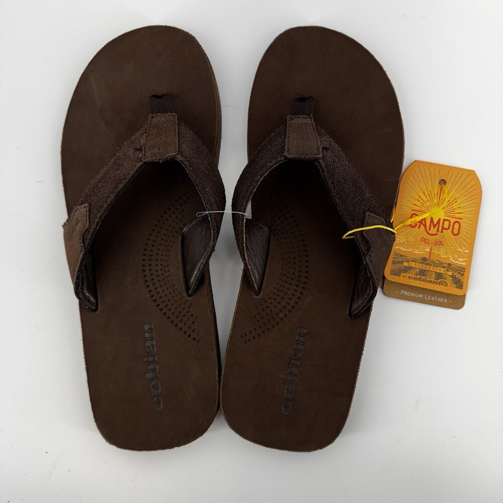 Cobian Mens Lazo Sandals Campo Del Sol Dark Brown Mens Size 9